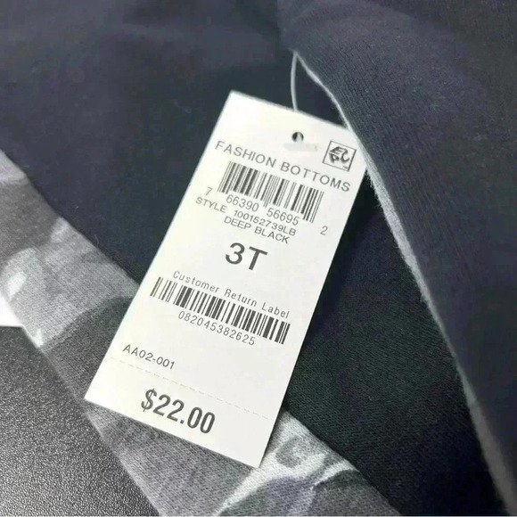 IDEOLOGY DEEP BLACK CAMOUFLAGE PANELS TODDLER SIZE 3T SWEATPANTS JOGGERS - Picture 2 of 8